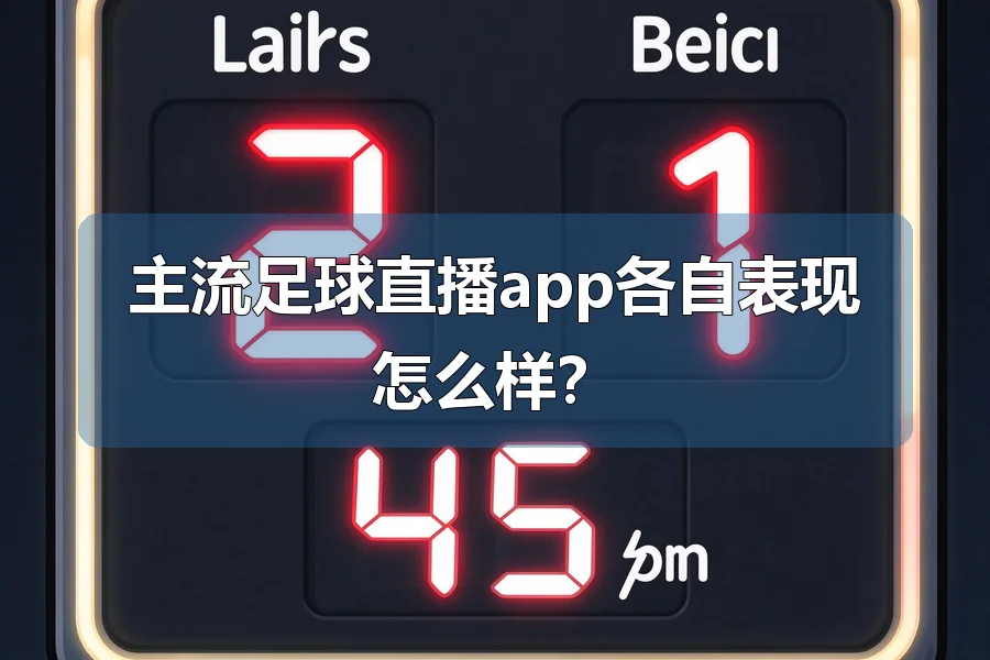 主流足球直播app各自表现怎么样？